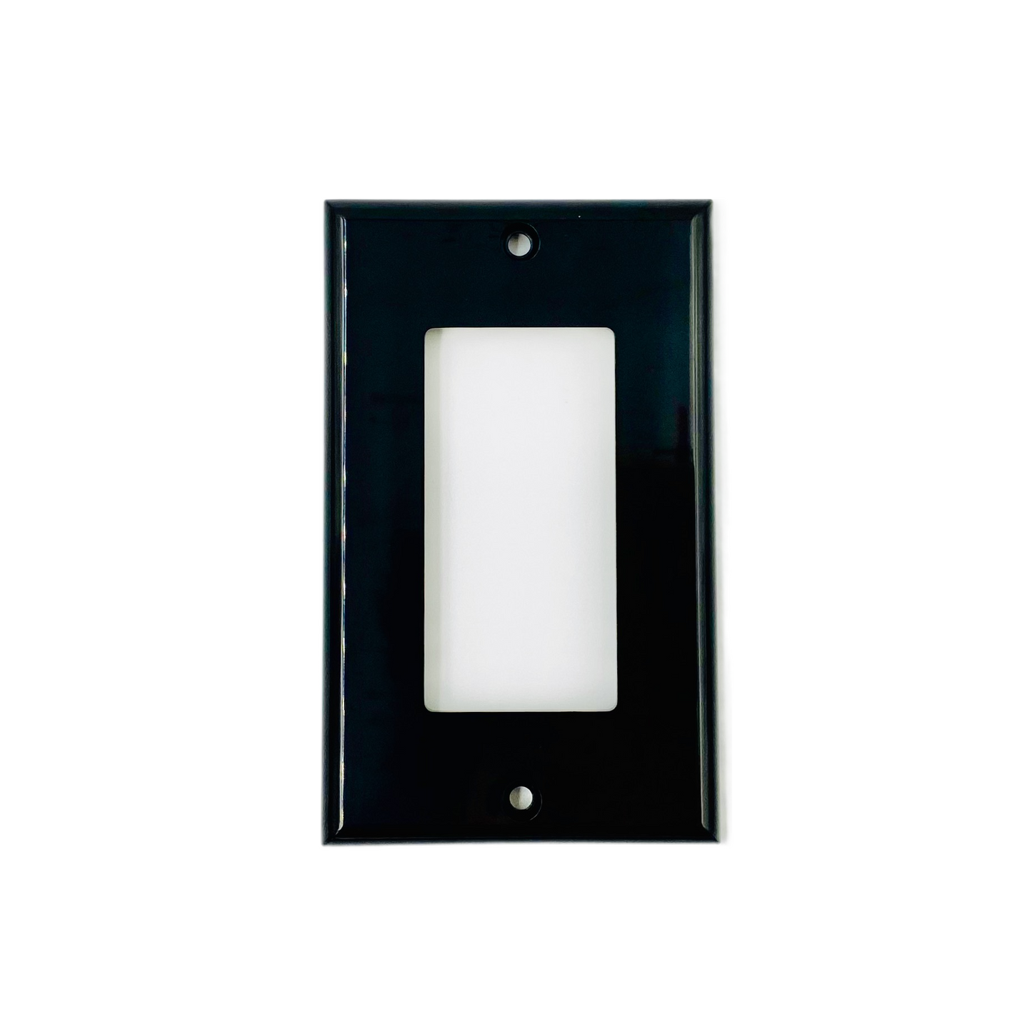 QCF1-ABS-W/B Faceplate, 1 Gang